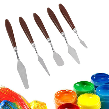 5pcs Stainless Steel Spatula Baking Pastry Tools Offset